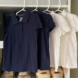 4 Cat & Jack Navy and White Polo Shirts for Kids